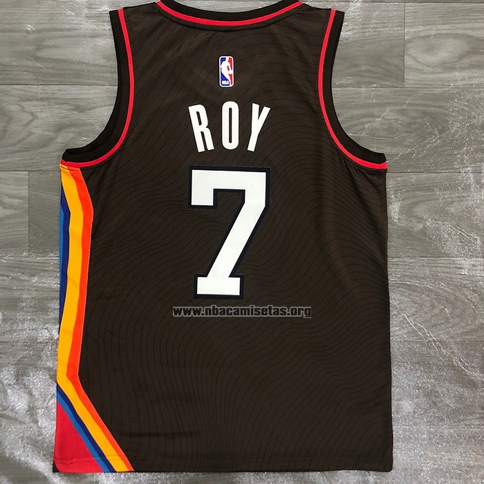 Camiseta Portland Trail Blazers Brandon Roy NO 7 Ciudad 2020-21 Marron